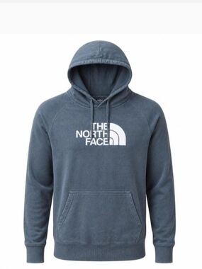 The North Face Womens XL Black Hoodie White Logo Pullover Sweatshirt Unisex